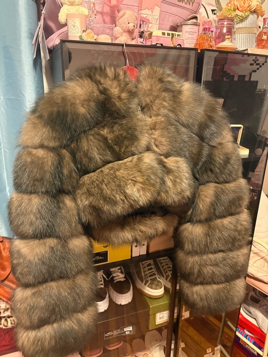 Jackets & Blazers - Real Fox Fur Jacket - Cropped